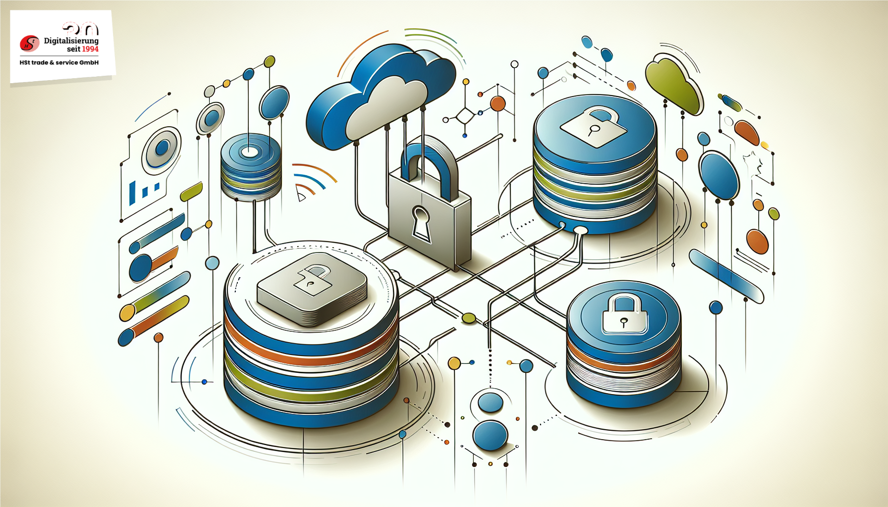 HSt_API_Schnittstellen__Daten_Datensilos_with_logo Zu sehen ist ein Bild von HSt_API_Schnittstellen__Daten_Datensilos_with_logo